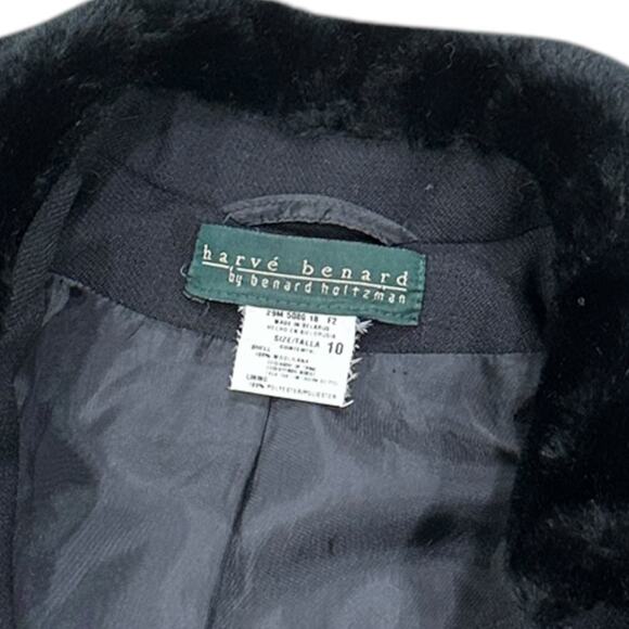 Vintage Harvé Benard Loden Wool/Fur Coat - Picture 5 of 8